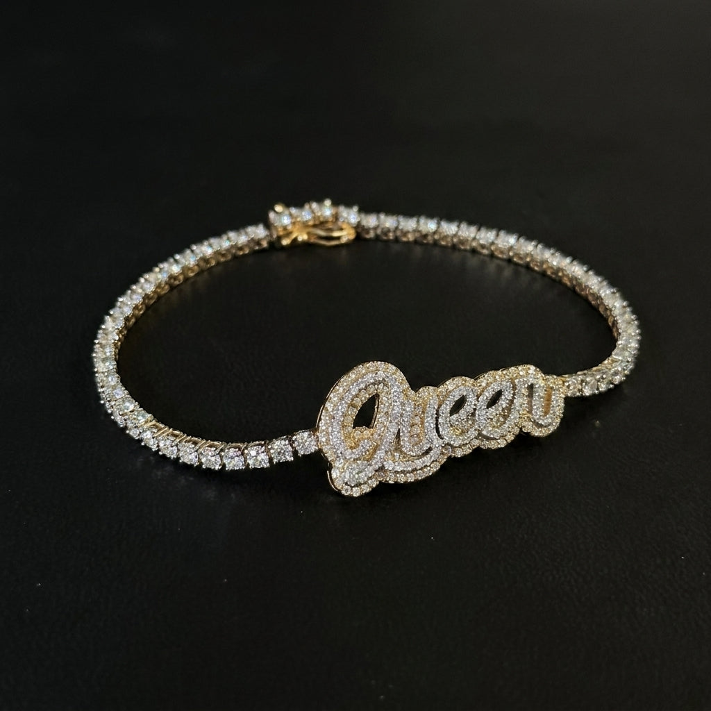 10K Diamond 'Queen' Bracelet 1.0 CTW