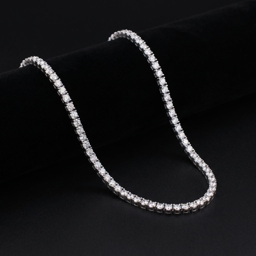 Cadena de tenis con diamantes