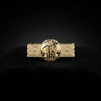 10K Gold World is Yours Ring - Rectangle