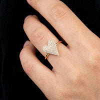 10K Gold Diamond Heart Ring 0.50 CTW