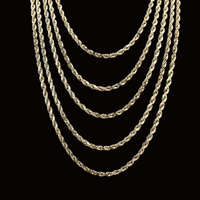Real 10K Gold 4mm Rope Chains
