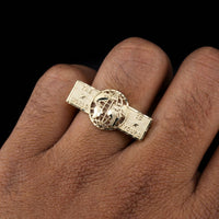 10K Gold World is Yours Ring - Rectangle