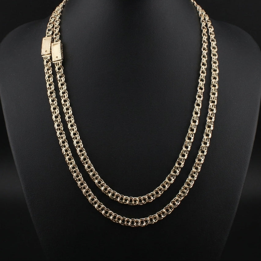 Real 10K Gold 7mm Chino Chain