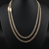 Real 10K Gold 7mm Chino Chain