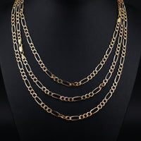 Oro Figaro Tricolor de 14K auténtico