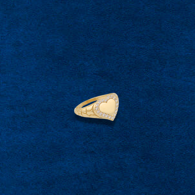 14K Heart Ring