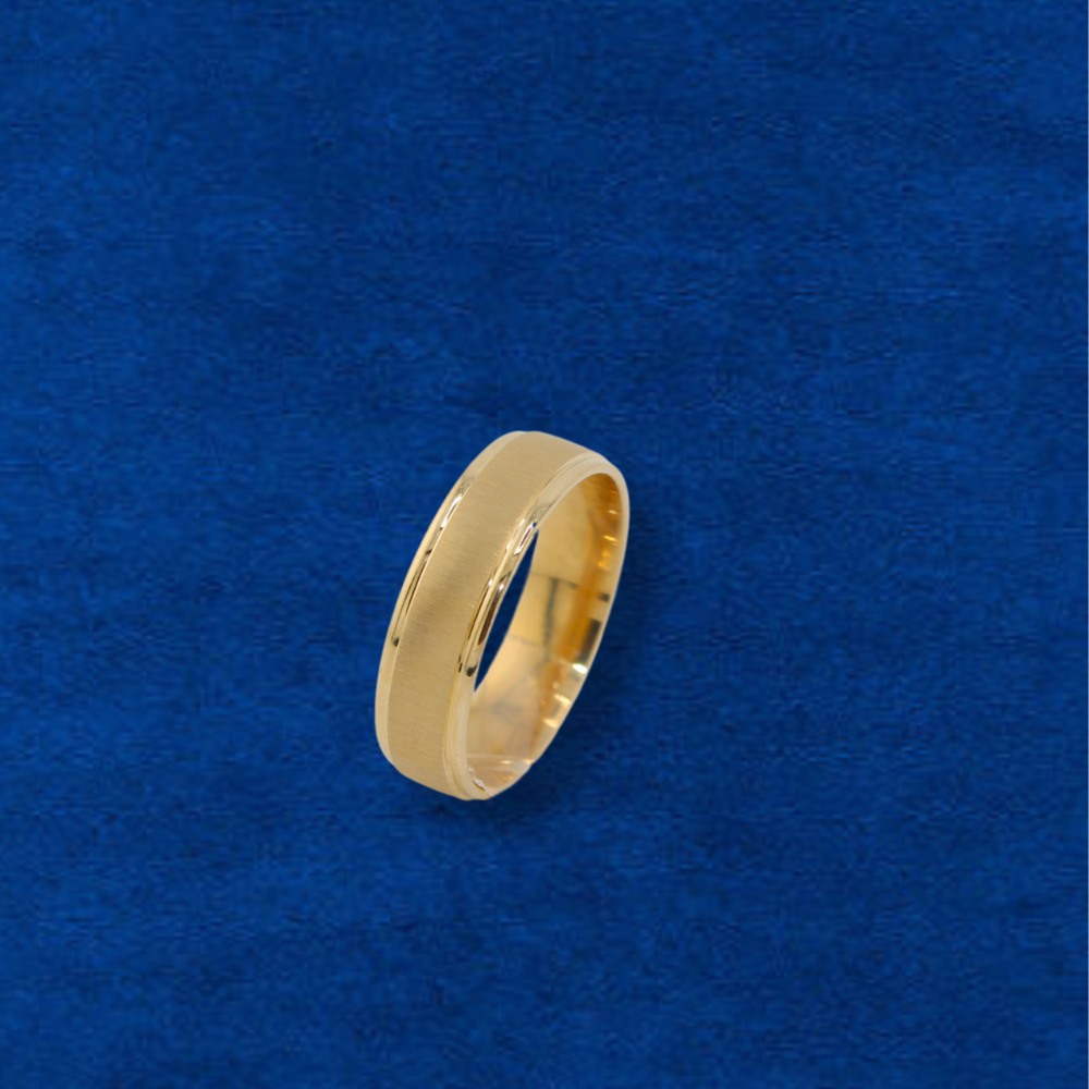 Real 10K Gold Mens Comfort Fit Band