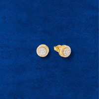 Real 10K Gold Diamond Earrings