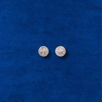 Pendientes de oro de 10K con diamantes auténticos