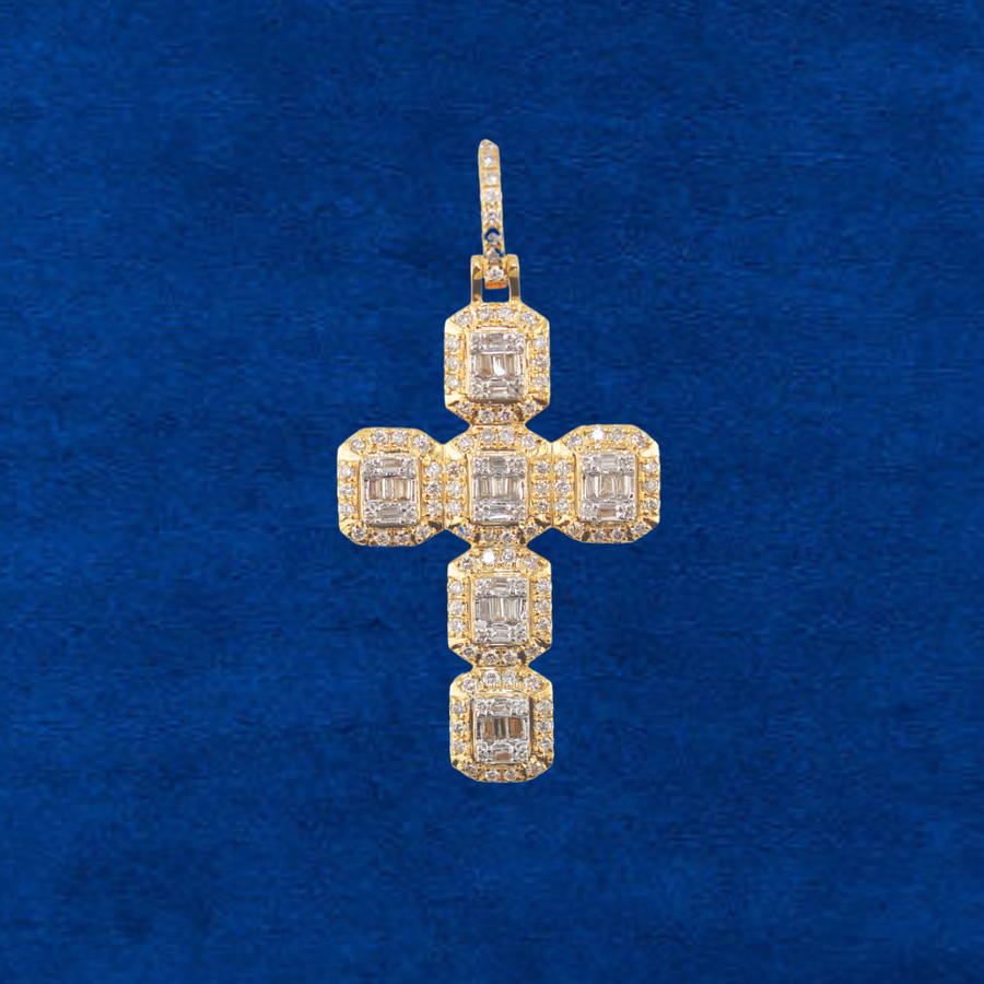 10k Gold And Diamond Cross