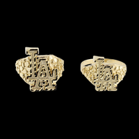 Real 10K Gold LA Nugget Ring