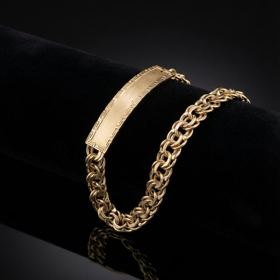 Real 10K Gold Chino Bracelet