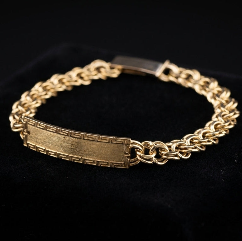 Real 10K Gold Chino Bracelet