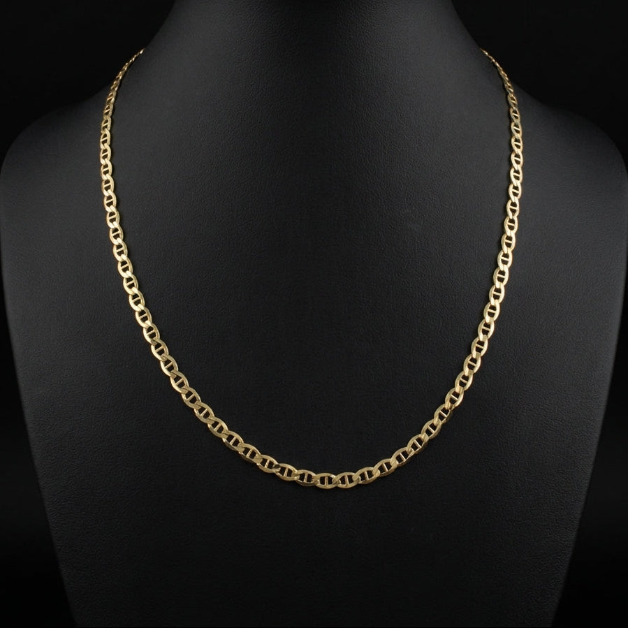 Cadena de oro macizo de 14K modelo Mariner