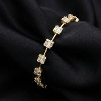Pulsera de oro de 18 quilates con diamantes de 2.55 CTW