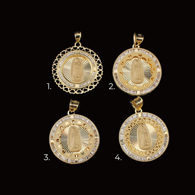 10K Gold Virgin Mary Pendant