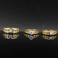 Real 10K Gold Couples Rings Set