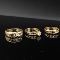 Real 10K Gold Couples Rings Set