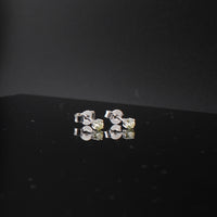 Pendientes de Diamante de Oro 10K Auténtico Mini