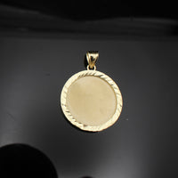 Colgante de oro de 10K real pequeño con fotografía