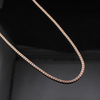 Real 10K Rose Gold 3.2mm Ice Chain