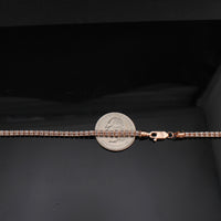Real 10K Rose Gold 3.2mm Ice Chain