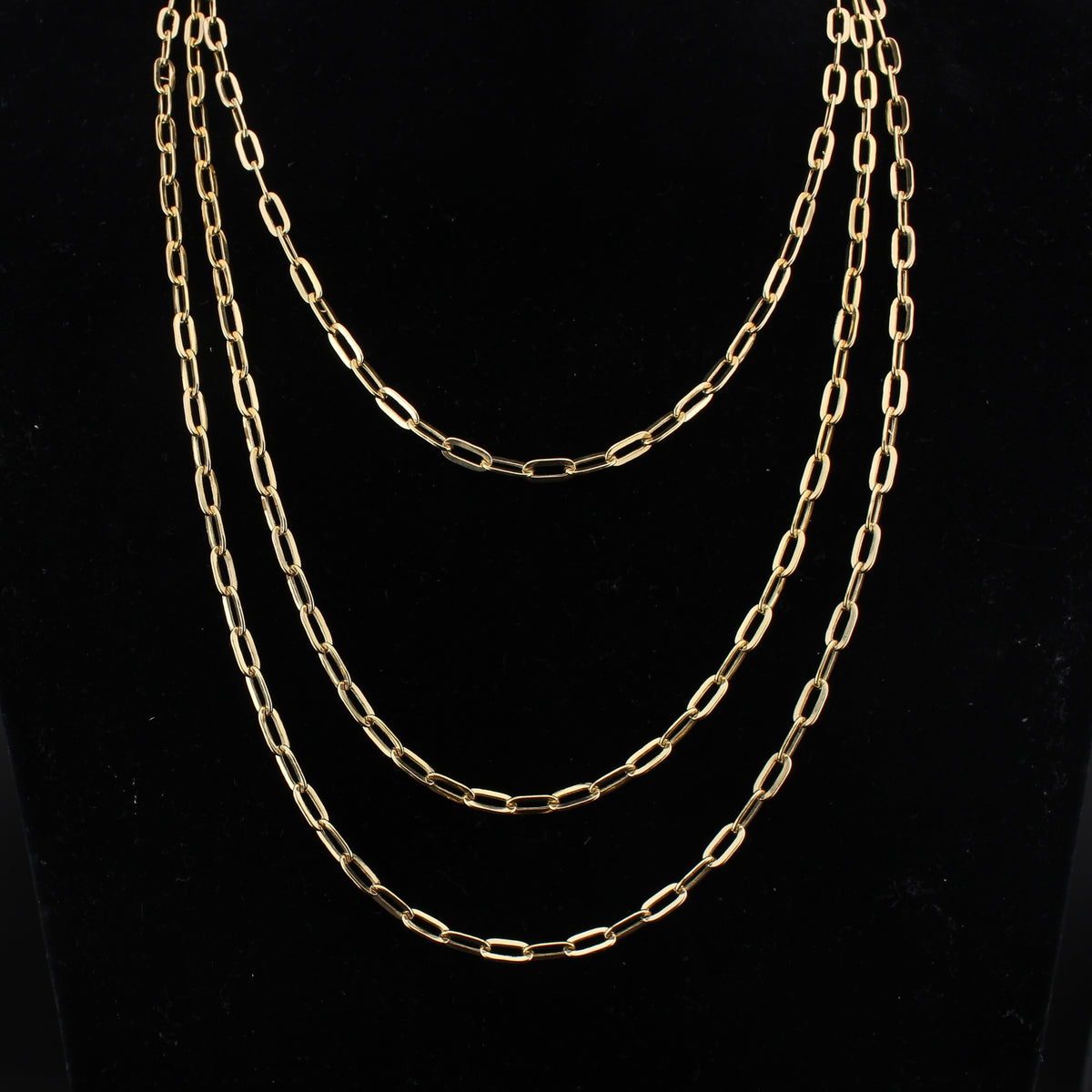 Clip de papel de oro de 14 quilates de 3.5 mm real