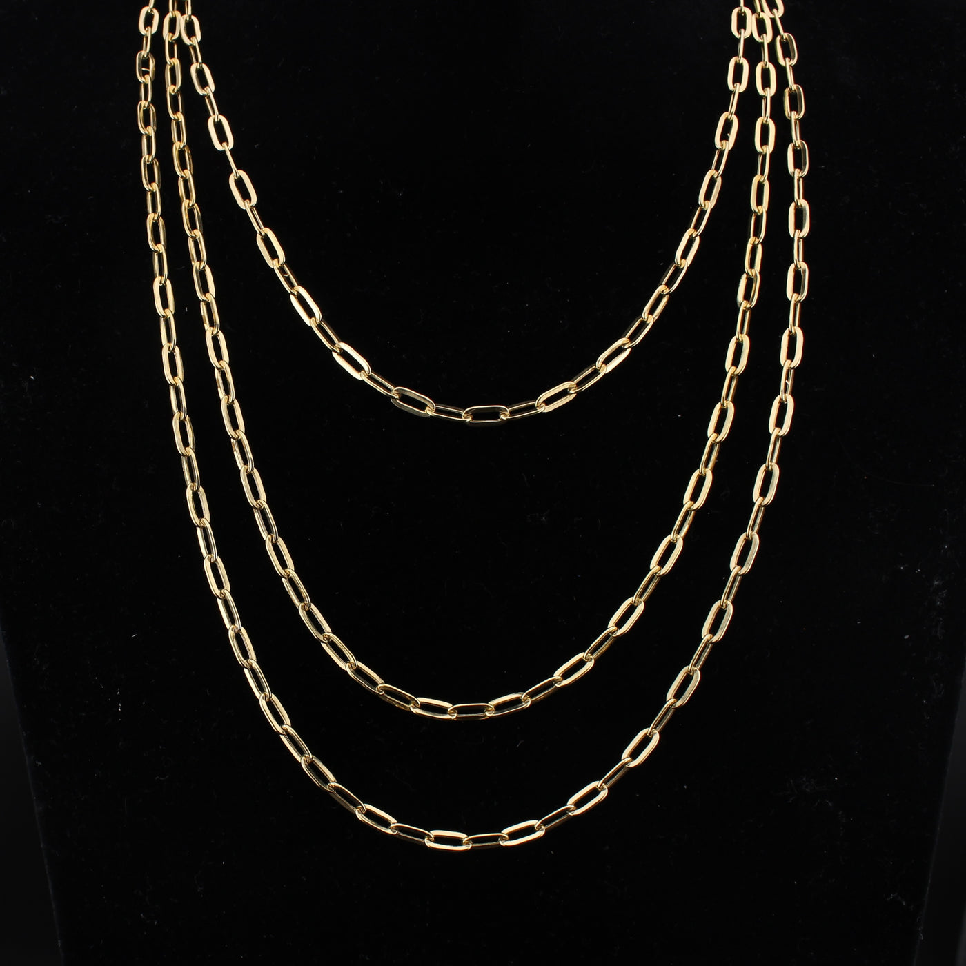 14K Gold Paperclip Gold 3.5mm