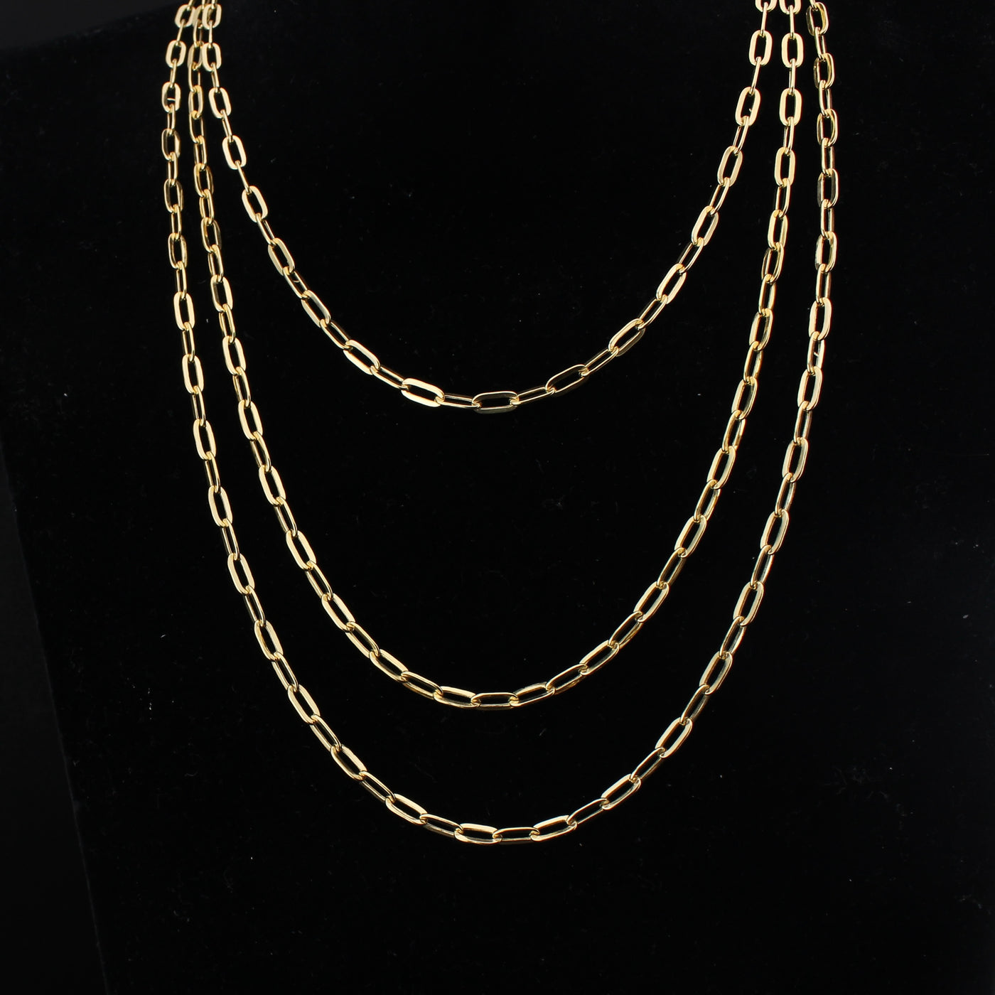 14K Gold Paperclip Gold 3.5mm