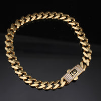 Real 14K Gold 6.5mm Cuban Monoco Style Bracelet