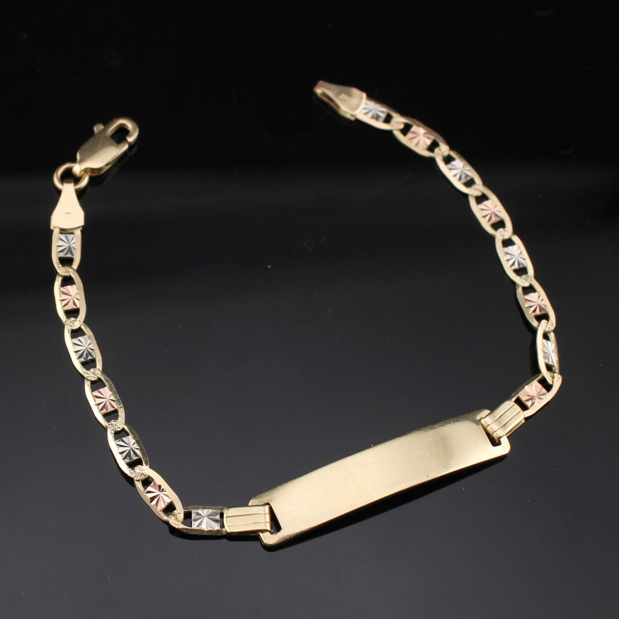 10K Valentino ID Bracelet