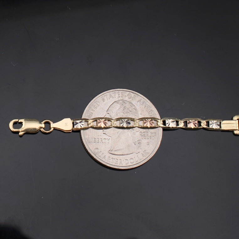 10K Valentino ID Bracelet