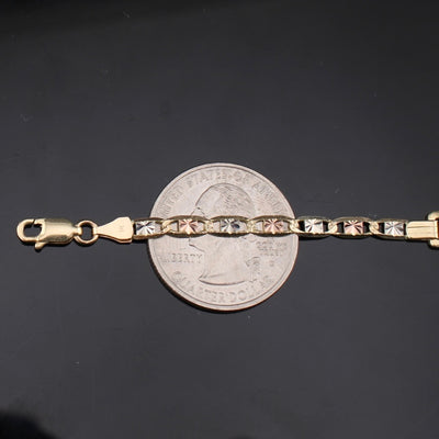 10K Valentino ID Bracelet