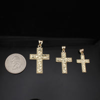 Real 10K Gold Cross Pendants