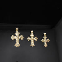 Cruces Colgantes de Oro de 10K Auténtico Antiguas