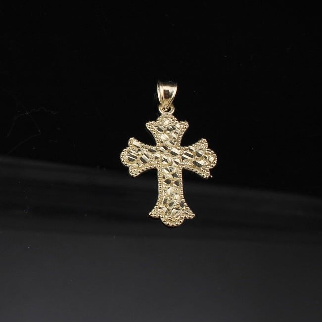 Cruces Colgantes de Oro de 10K Auténtico Antiguas