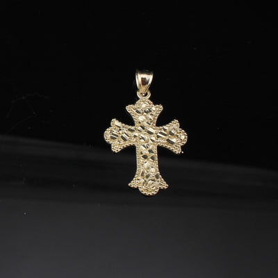 10K Real Gold Cross Pendants Antique