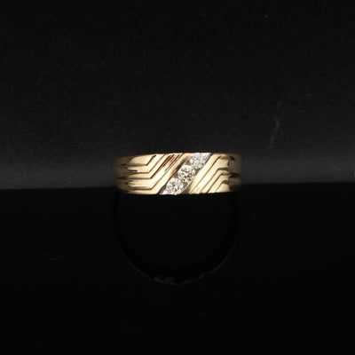 10K Diamond Mens Band