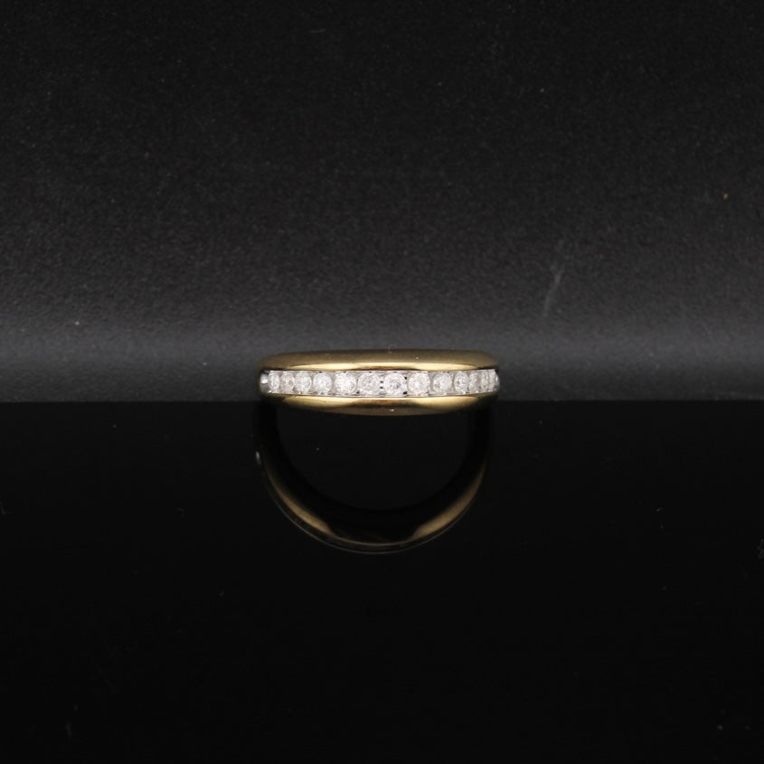 Real 10K Gold Diamond Men's Band