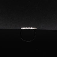 women's 14K Diamond Women's Band - on black background - ICEbyAK