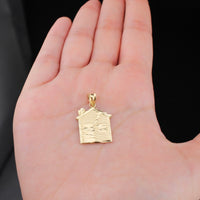 Colgante Traphouse de oro de 10K auténtico