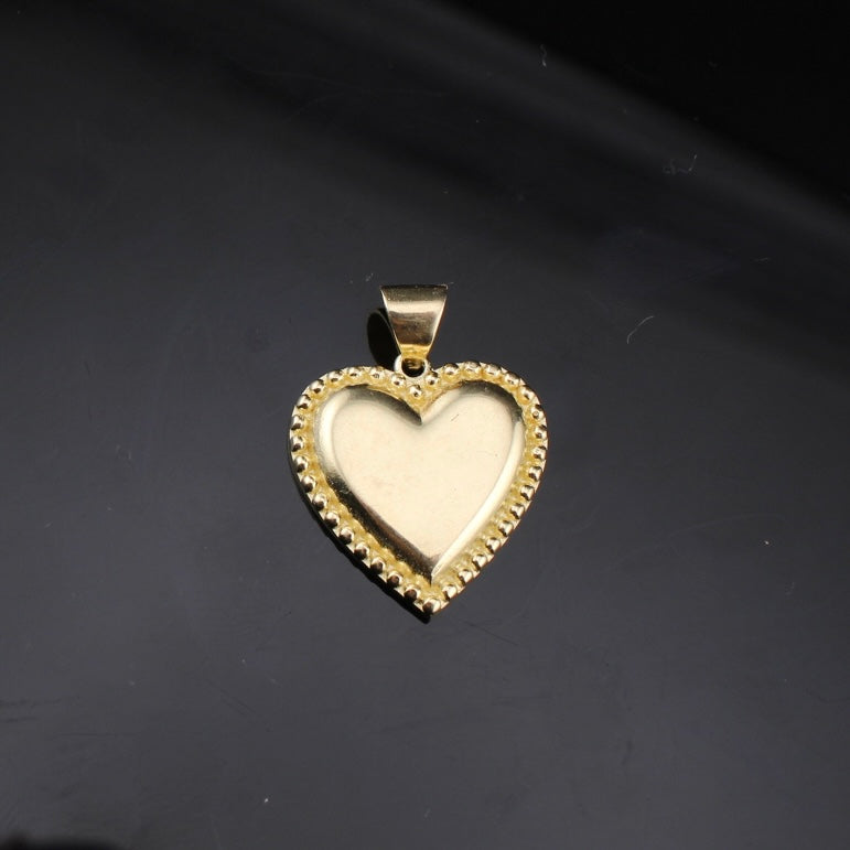 Real 10K Gold Heart Pendant