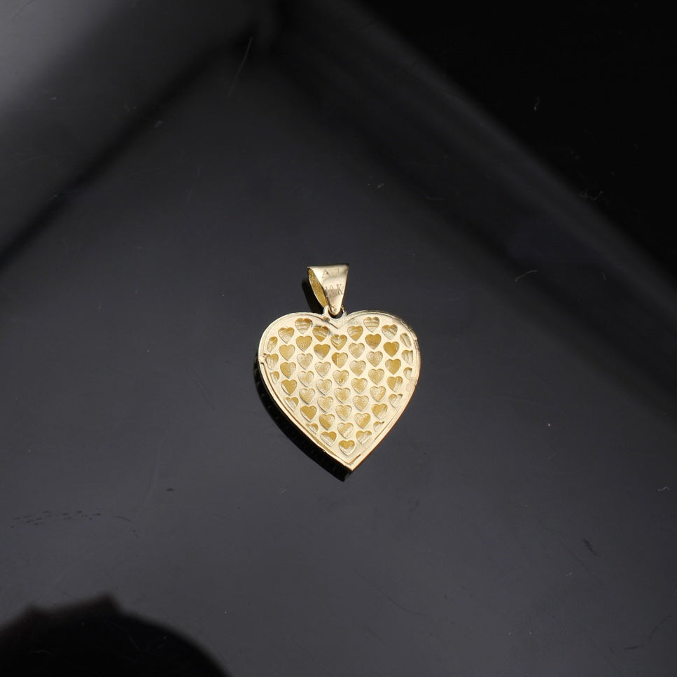 Real 10K Gold Heart Pendant