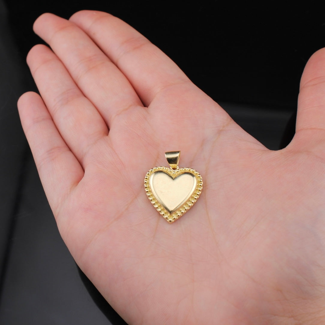 Real 10K Gold Heart Pendant