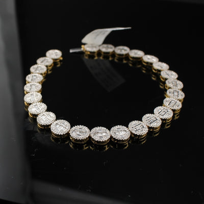 10K Round Diamond Tennis Bracelet