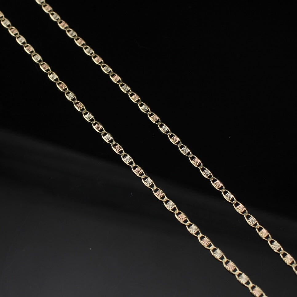 Cadena y dije de la Virgen María de oro de 10 quilates auténtico