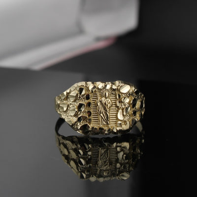 10K Gold St. Jude Nugget Ring
