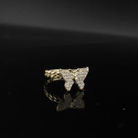 Real 10K Gold Butterfly Ring