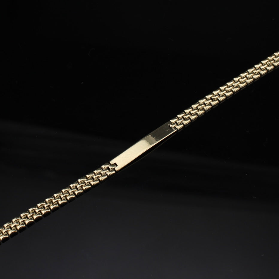 10K Gold Bracelet Personalized 8inch