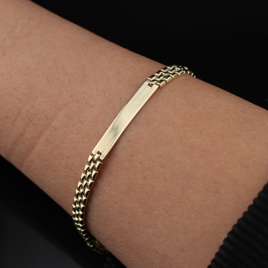 10K Gold Bracelet Personalized 8inch